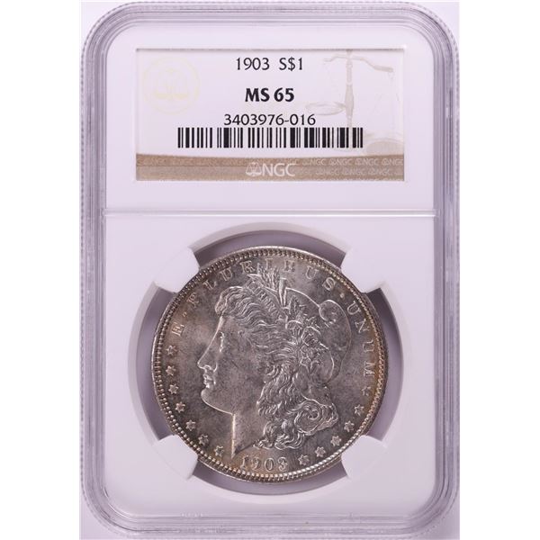 1903 $1 Morgan Silver Dollar Coin NGC MS65