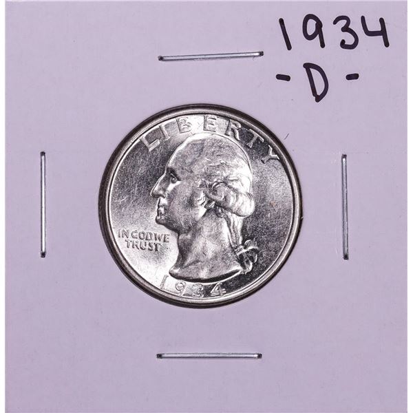 1934-D Washington Quarter Coin