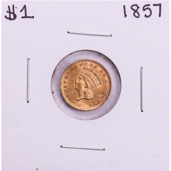 1857 $1 Indian Princess Head Gold Dollar Coin