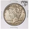 Image 1 : 1934-D $1 Peace Silver Dollar Coin