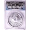 Image 1 : 2018 South Africa Krugerrand Silver Coin ANACS MS70 First Release