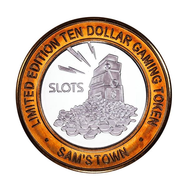.999 Silver Sam's Town Las Vegas, NV $10 Casino Limited Edition Gaming Token