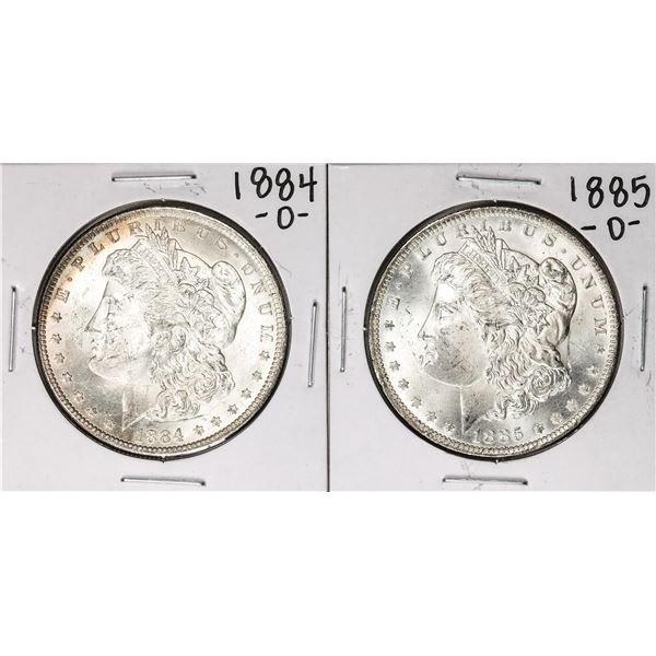 1884-O & 1885-O $1 Morgan Silver Dollar Coins