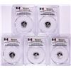 Image 1 : Lot of (5) 2018-Mo Mexico Proof 1/20 oz Silver Libertad Coin PCGS PR69DCAM