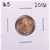 Image 1 : 2016 $5 American Gold Eagle Coin