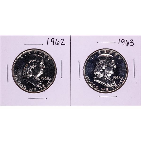 1962-1963 Proof Franklin Half Dollar Coins