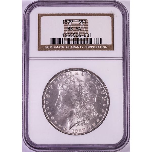 1899 $1 Morgan Silver Dollar Coin NGC MS64