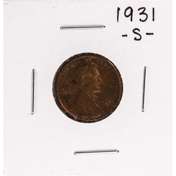 1931-S Lincoln Wheat Cent Coin