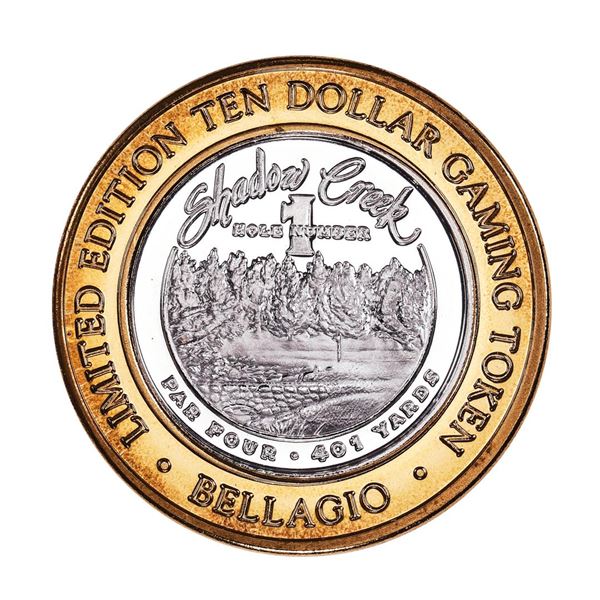 .999 Silver Bellagio Las Vegas, Nevada $10 Casino Limited Edition Gaming Token