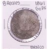 Image 1 : 1861 Go PF Mexico 8 Reales Silver Coin