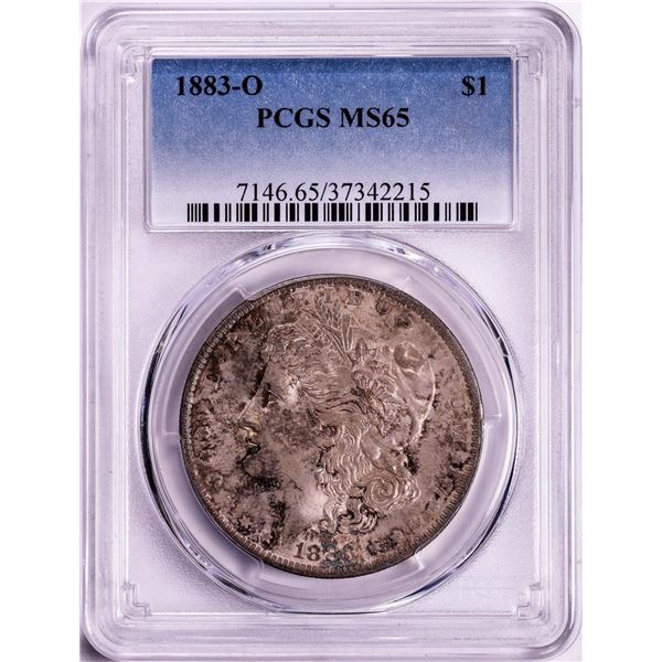 1883-O $1 Morgan Silver Dollar Coin PCGS MS65