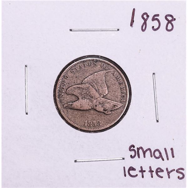 1858 Small Letters Flying Eagle Cent Coin