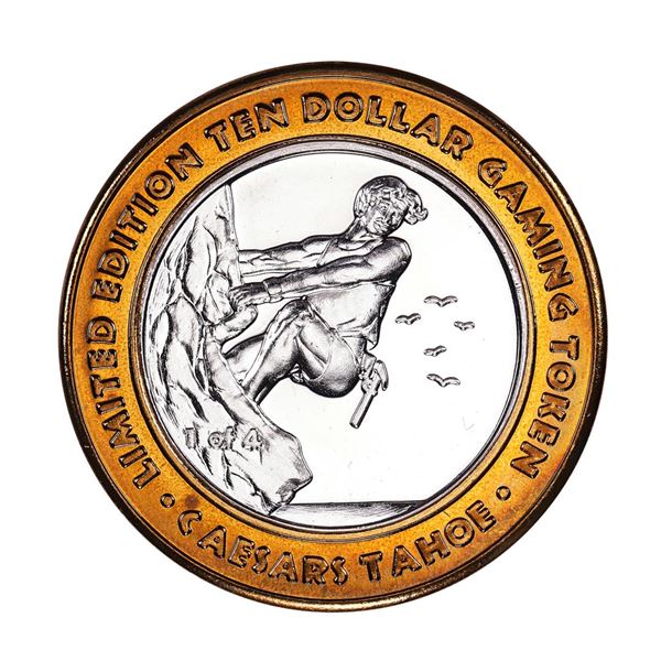 .999 Fine Silver Caesars Tahoe Lake Tahoe, Nevada $10 Limited Edition Gaming Token