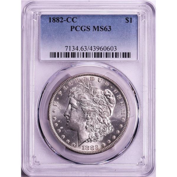 1882-CC $1 Morgan Silver Dollar Coin PCGS MS63