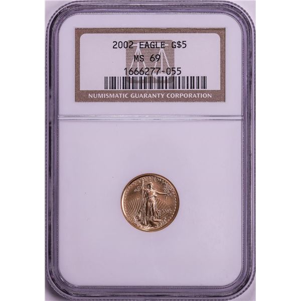 2002 $5 American Eagle Gold Coin NGC MS69
