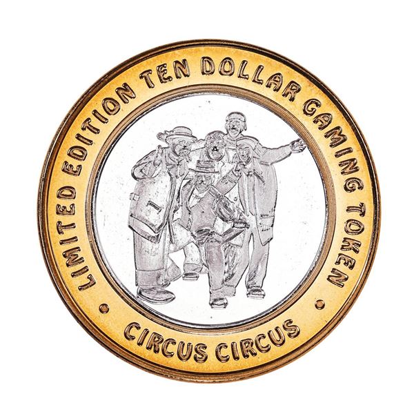 .999 Silver Circus Circus Casino Las Vegas, Nevada $10 Limited Edition Gaming Token