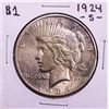 Image 1 : 1924-S $1 Peace Silver Dollar Coin