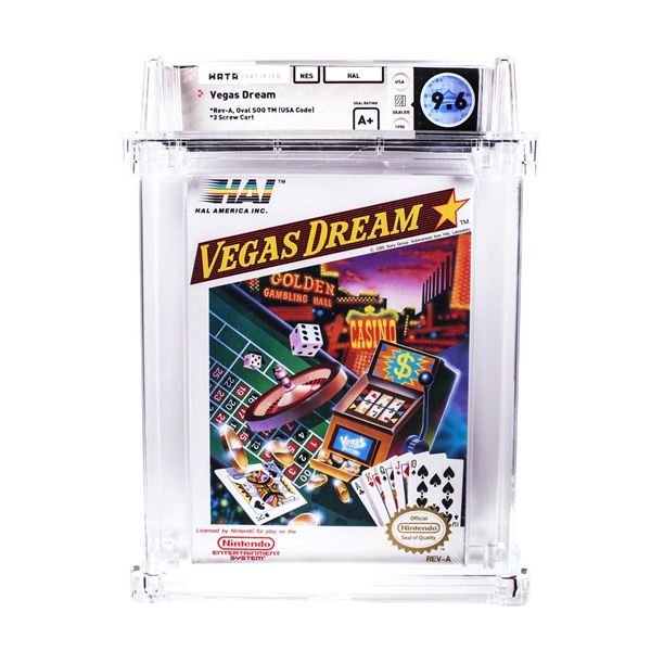 Vegas Dream NES Nintendo Sealed Video Game WATA 9.6/A+
