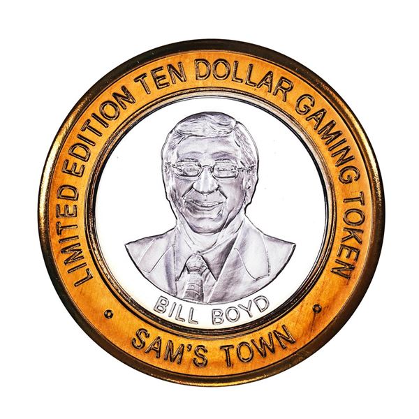 .999 Silver Sam's Town Las Vegas, NV $10 Casino Limited Edition Gaming Token