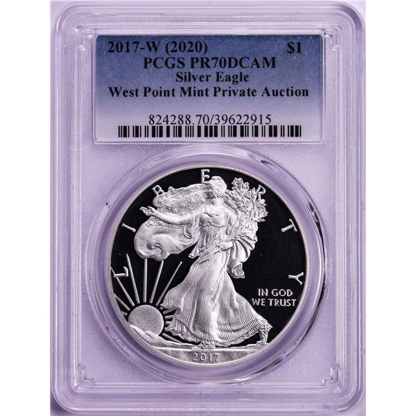 2017-W $1 Proof American Silver Eagle Coin PCGS PR70DCAM