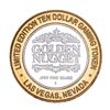 Image 2 : .999 Silver Golden Nugget Las Vegas, Nevada $10 Casino Limited Edition Gaming Token