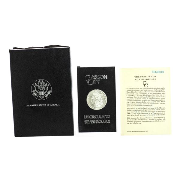 1884-CC $1 Morgan Silver Dollar Coin GSA Hoard Uncirculated w/Box & COA