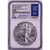 Image 1 : 2021(S) Ty. 1 $1 American Silver Eagle Coin NGC MS69 Jeppson Signed Emergency Release