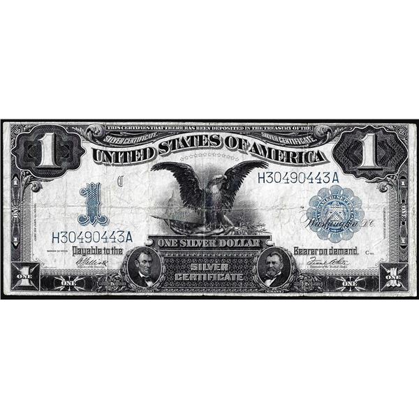1899 $1 Black Eagle Silver Certificate Note
