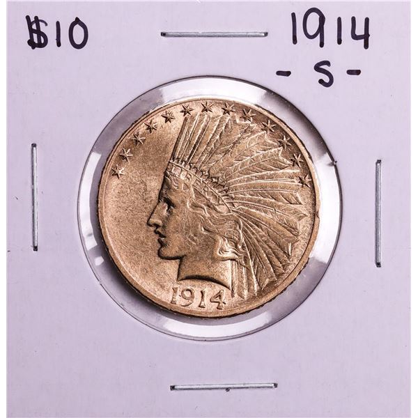 1914-S $10 Indian Head Eagle Gold Coin