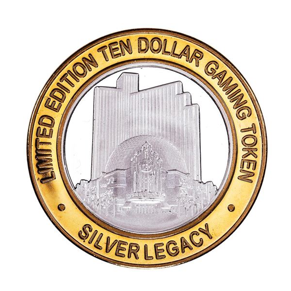 .999 Silver Silver Legacy Reno, Nevada $10 Casino Limited Edition Gaming Token