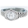 Image 8 : Rolex Ladies Stainless Steel Mother Of Pearl Diamond Quickset Datejust Wristwatch