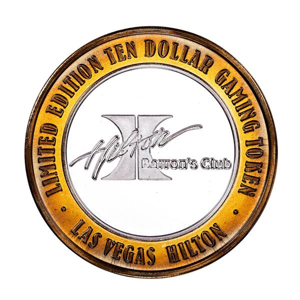 .999 Silver Las Vegas Hilton Nevada $10 Casino Limited Edition Gaming Token