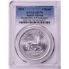 Image 1 : 2018 South Africa Krugerrand Silver Coin PCGS MS70 Second Day of Production