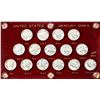 Image 1 : 1941-1945 United States Mercury Dime Mint Set  in Capital Plastic Holder