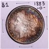 Image 1 : 1883-O $1 Morgan Silver Dollar Coin Amazing Toning