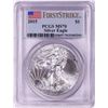 Image 1 : 2015 $1 American Silver Eagle Coin PCGS MS70 First Strike