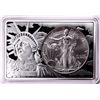 Image 1 : 1997 $1 American Silver Eagle Coin & 2oz Silver Bar Set