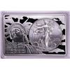 2012 $1 American Silver Eagle Coin & 2oz Silver Bar Set