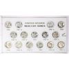 Image 1 : 1941-1945 United States Mercury Dime Mint Set  in Capital Plastic Holder