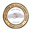 Image 1 : .999 Silver Palms Casino Las Vegas, NV $10 Casino Limited Edition Gaming Token
