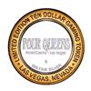 Image 2 : .999 Silver Four Queens Casino Hotel Las Vegas $10 Limited Edition Gaming Token