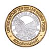 Image 1 : .999 Silver Golden Nugget Las Vegas, Nevada $10 Casino Limited Edition Gaming Token