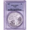 Image 1 : 2007 $1 American Silver Eagle Coin PCGS MS70