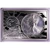 Image 1 : 1994 $1 American Silver Eagle Coin & 2oz Silver Bar Set