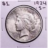 Image 1 : 1924-S $1 Peace Silver Dollar Coin