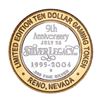 Image 2 : .999 Silver Silver Legacy Reno, Nevada $10 Casino Limited Edition Gaming Token
