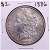 1886 $1 Morgan Silver Dollar Coin