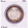 Image 1 : 1950 Mexico 5 Pesos Silver Coin Great Toning