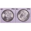 Image 1 : Lot of (2) 1896 $1 Morgan Silver Dollar Coins