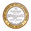 Image 2 : .999 Silver Silver Legacy Reno, Nevada $10 Casino Limited Edition Gaming Token